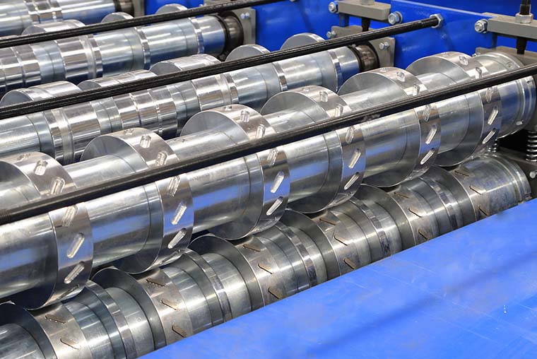 20 Steps Metal Steel Floor Decking Roll Forming Machine For 50-1005