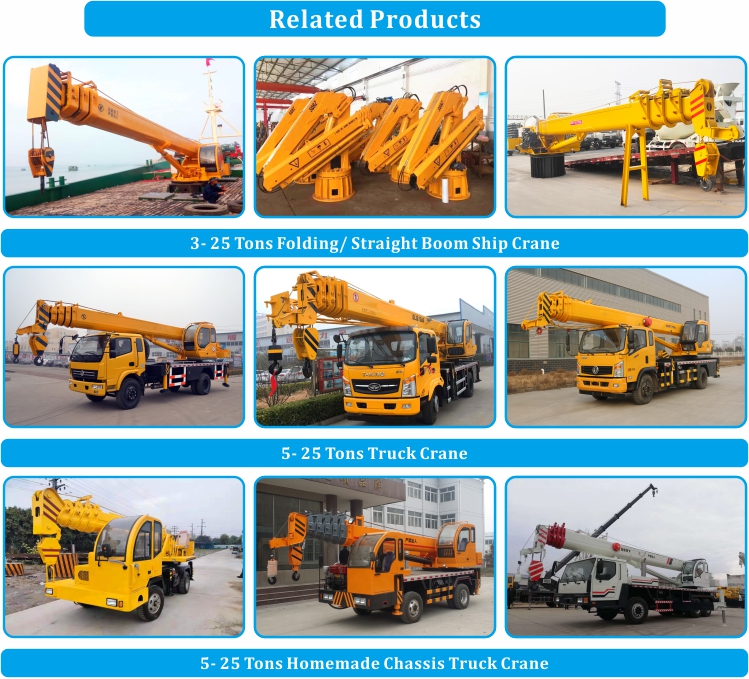 Telescopic Boom Mini Jib Crane Customized 8 Ton Hydraulic Mobile Crane