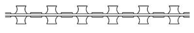 A drawing of BTO-12 razor wire.