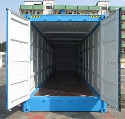 Left or Right Side Access 20ft Open Side Container with External Dimensions of 6058 x 2438 x 2591mm and Large Door Opening