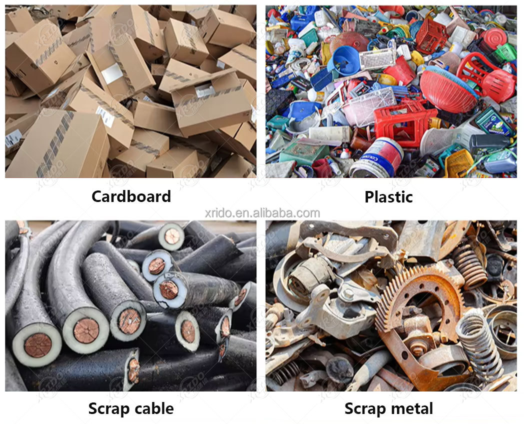 300-22000Kg/H Waste Glass Bottle Shredder Double Shaft Plastic Shredder Machine