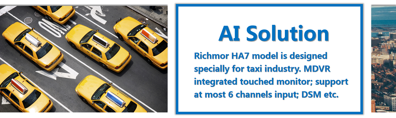 Taxi Vehicle Smart Touch Monitor with 16MS Response Time and 6CH 1080P DSM MDVR