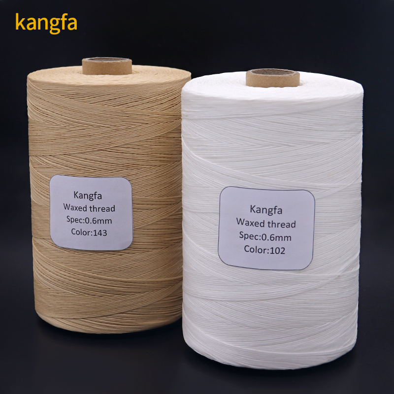 Sample Free 1KG Flat Sewing Thread Polyester Braid Strength Leather Thread Wax Thread