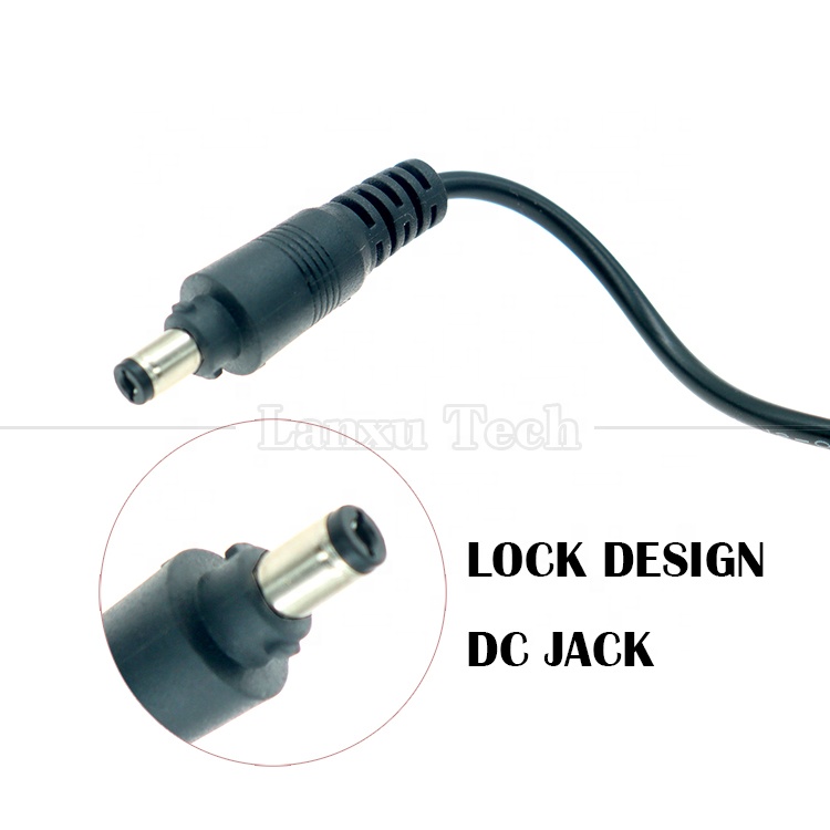 High Quality 5V USB to 12V Output DC 5.5x2.1mm Lock Connector Booster Set Up Power USB Cable for Led Strip String Lights Bulb