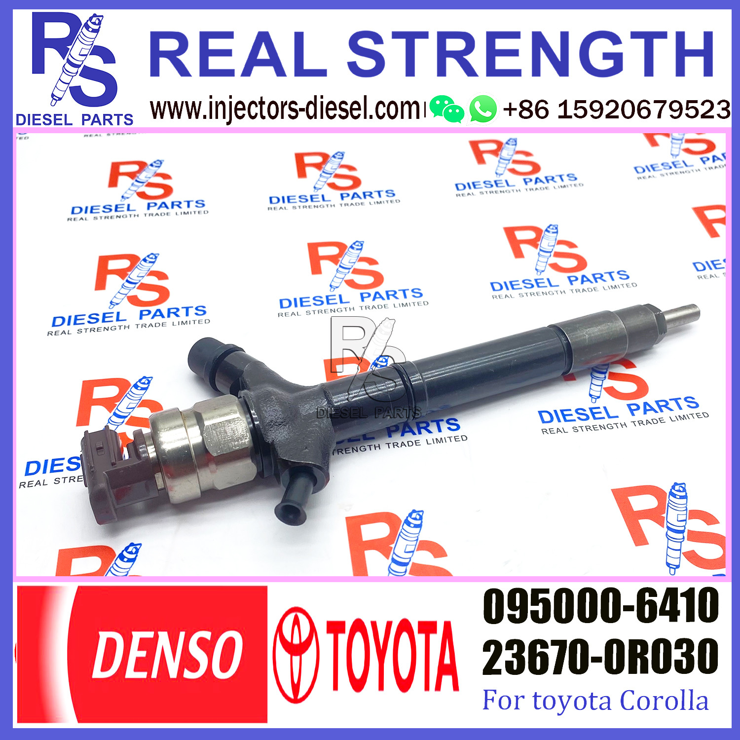 Common Rail Fuel Injector 095000-6410 Diesel Fuel Injection Nozzle 23670-0R030 For TOYOTA