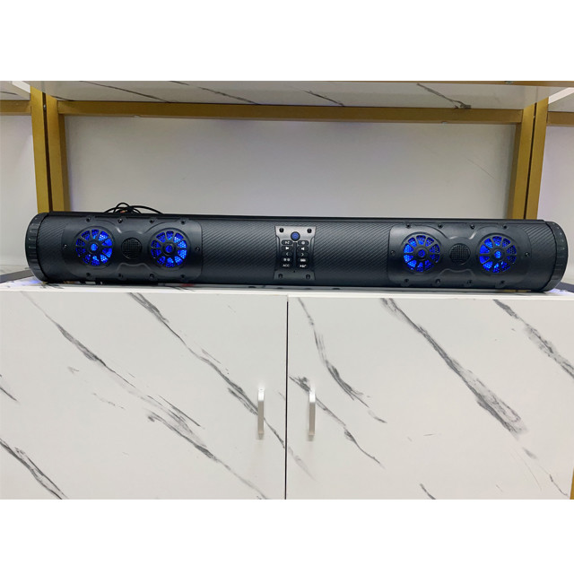 Golf Cart Soundbar With Amplified BT Connector And Waterproof 8 Speaker LED Lighting