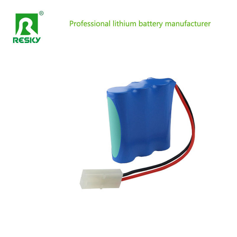 18650 Lithium Ion Battery Pack 3s 11.1v 2600mAh For CCTV Camera