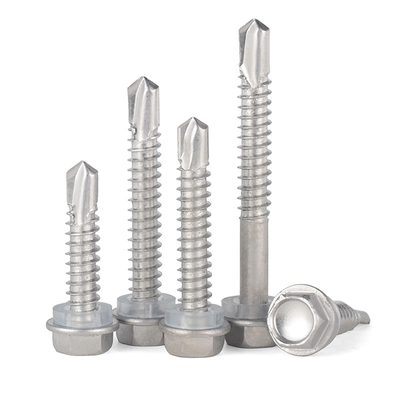1 1/4 3.5 Stainless Steel SS410 Hexagon Head Hex Self Drilling Tek Screw For Metal