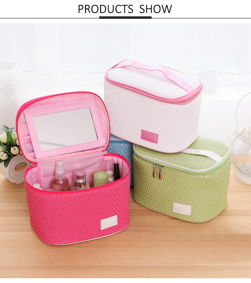 Custom Barrel Makeup Brush Bag Wholesale PU Toiletry Bag Portable For Travel