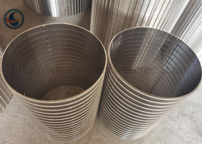 Stainless Steel 316l Reverse Wedge Screen Filter Johnson Drum Screen For Back Washing