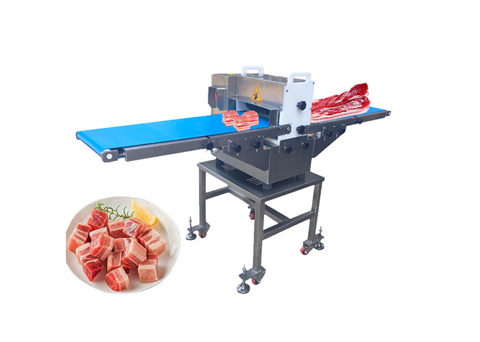 1.1KW Meat Processing Machine Conveyor Belt Type Fresh Chicken Meat Cutting Machine