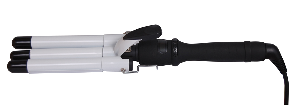 Triple Wave curling iron JR-266-19# white