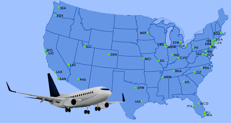 Air Express Courier Freight China To USA International Fast Courier Service