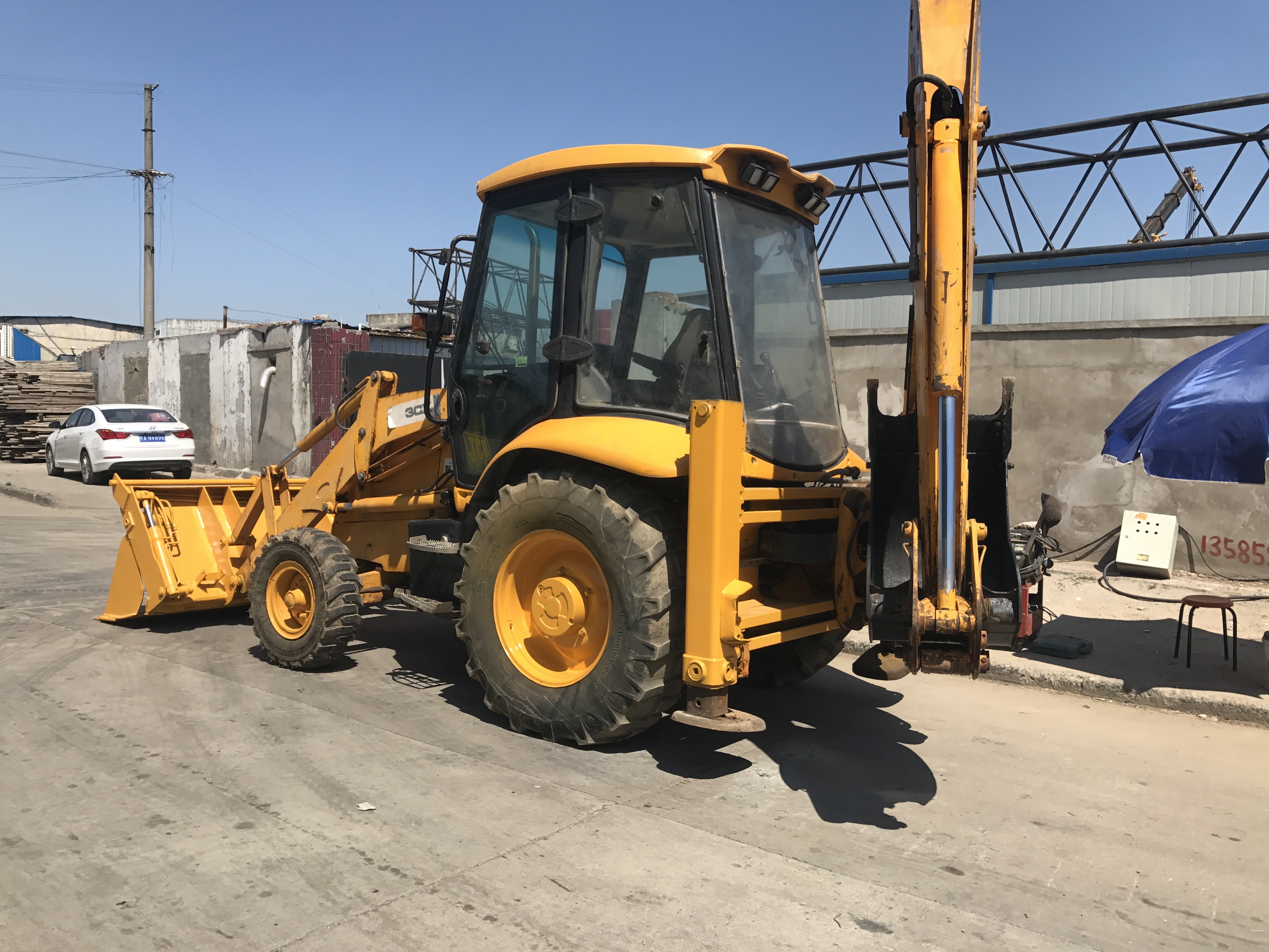 Used JCB 3CX Backhoe Loader With Four In One Bucket/Used JCB 3CX Backhoe Loader Hot Sale