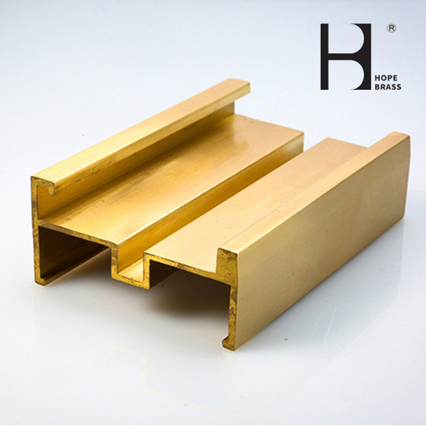OEM C38500 Brass Door Frame , Corrosion Proof Brass H Profile