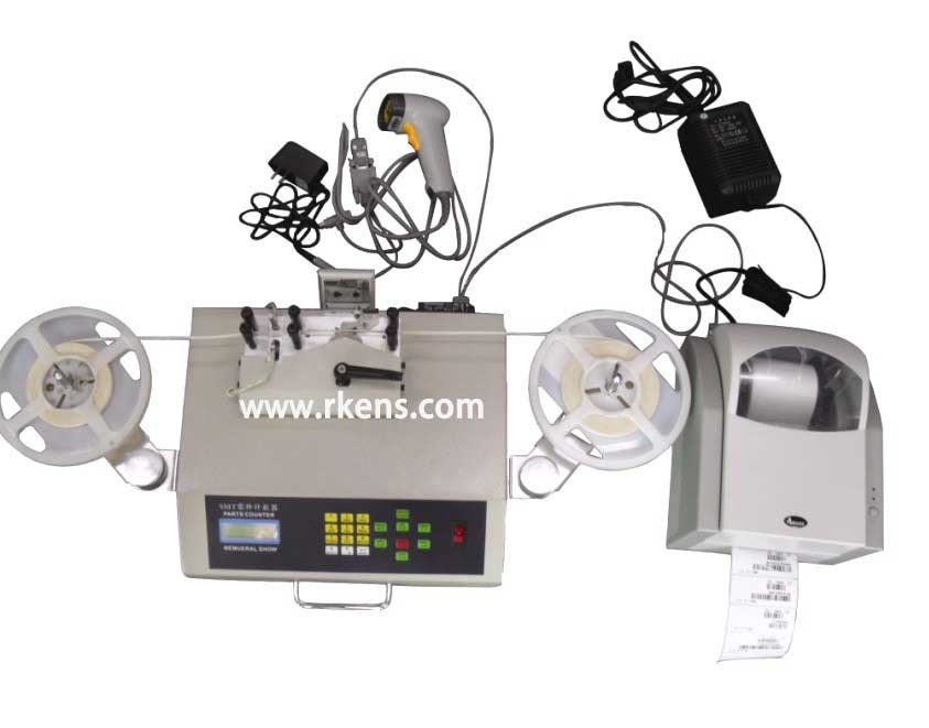 Motorized component counter for tape&reel SMD components