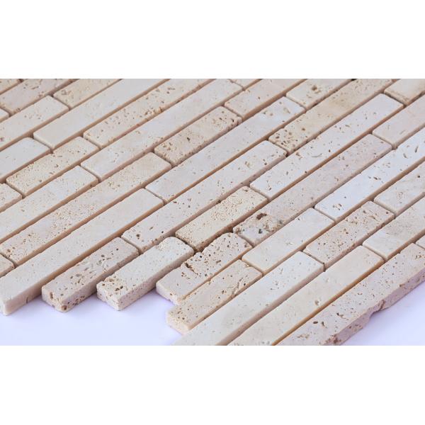 Durable Light Yellow 300x300mm Natural Stone Mosaic For Bedroom and Kitchen