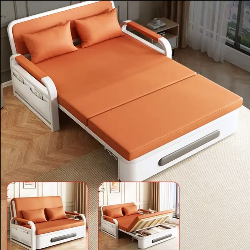 New Design Grey Modern Style Furniture Murphy Bed with Sofa Folding Sofa Bed 2 Seater Fabric Sponge Living Room Sofa Beds