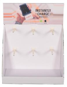 Buy cheap CCNB Cardboard Countertop Displays With Hooks Matt Lamination product