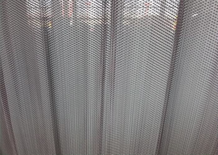 Customized Colored Metallic Curtain / Chain Mesh Curtain Indoor Decoration