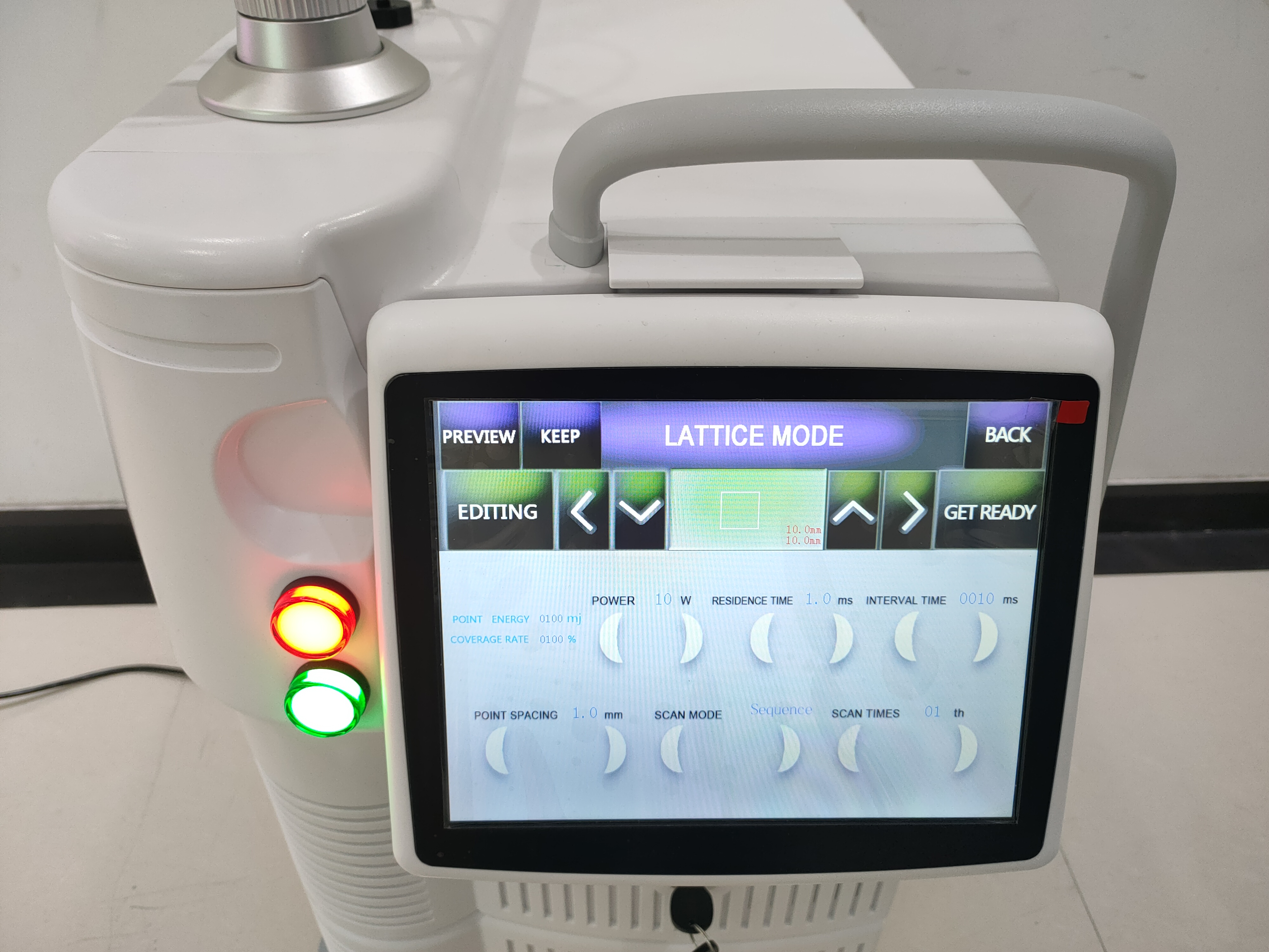 60W Ractional Co2 Laser Beauty Machine 220V Fractional Laser Resurfacing Machine Stationary