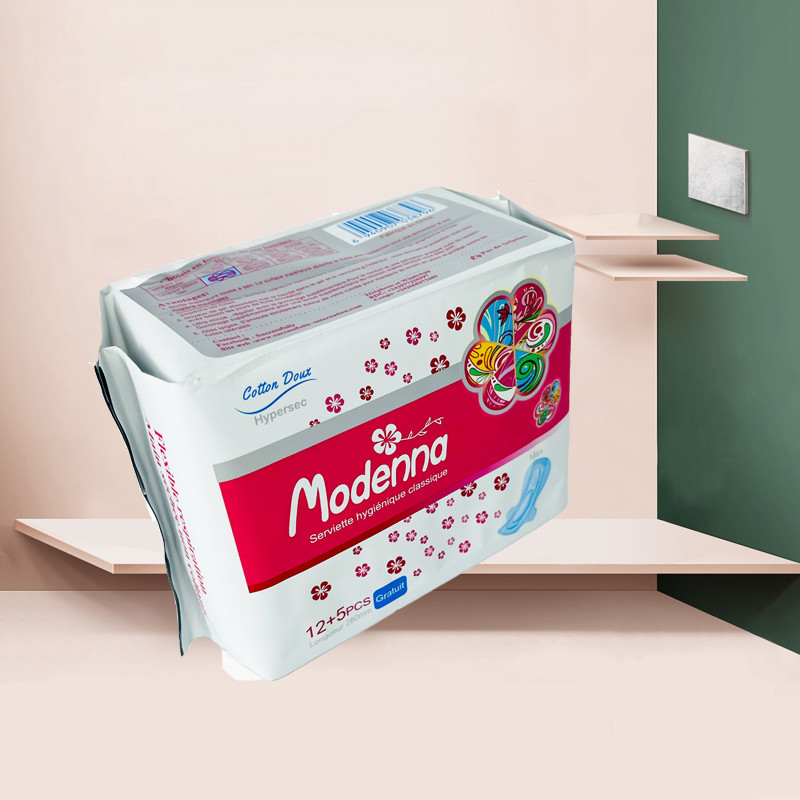 Disposable feminine pads cotton menstrual sanitary pads for women napkin with wings