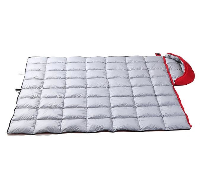 Red Waterproof Sleeping Bag , Outdoor Inflatable Sleeping Bag For Hiking