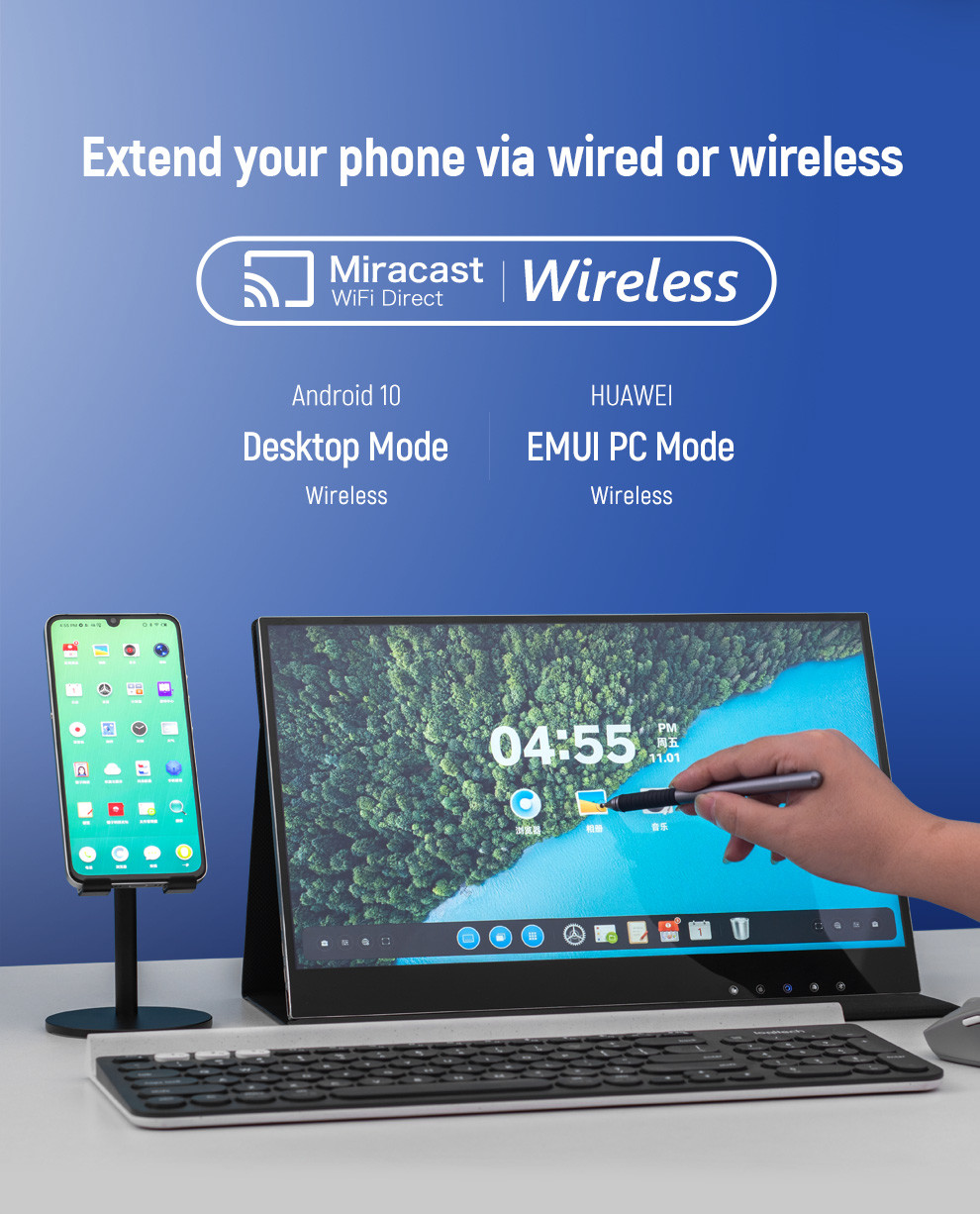 FCC 10 points Wifi Touch Screen Monitor / 4k 5ms 1080p Touchscreen Monitor