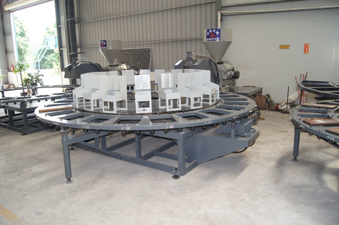 Rotary SEBS Sports Shoe-pad/midsole Injection Moulding Machine 1 worker Need Only