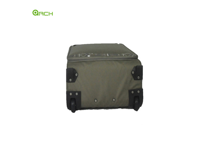 Polyester Travel Suitcase Soft Sided Luggage with in Line Skate Wheels