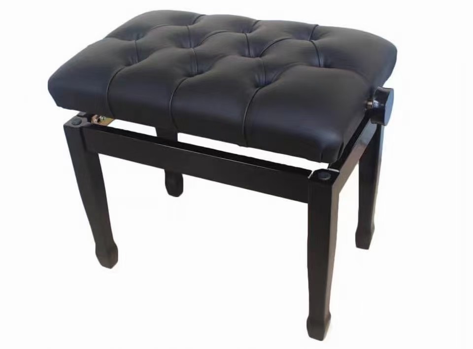 Wholesaler price NUX high end leather wooden openable pianoWholesale matching piano chair White Color Adjustable piano