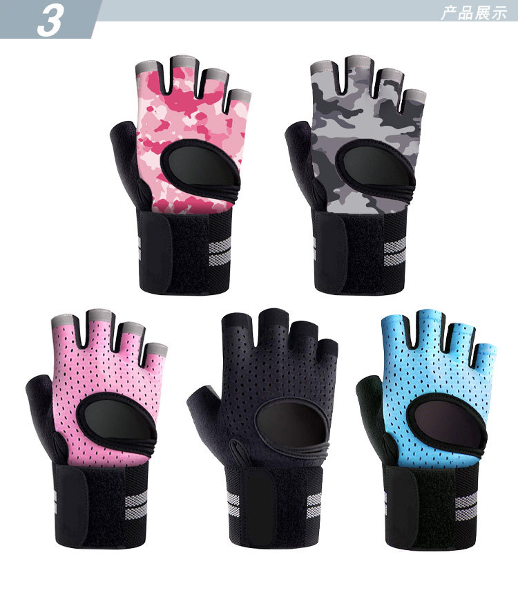 Cycling Fitness Gloves Tactical Half Finger Anti Skid Outdoor Woman Yoga Training