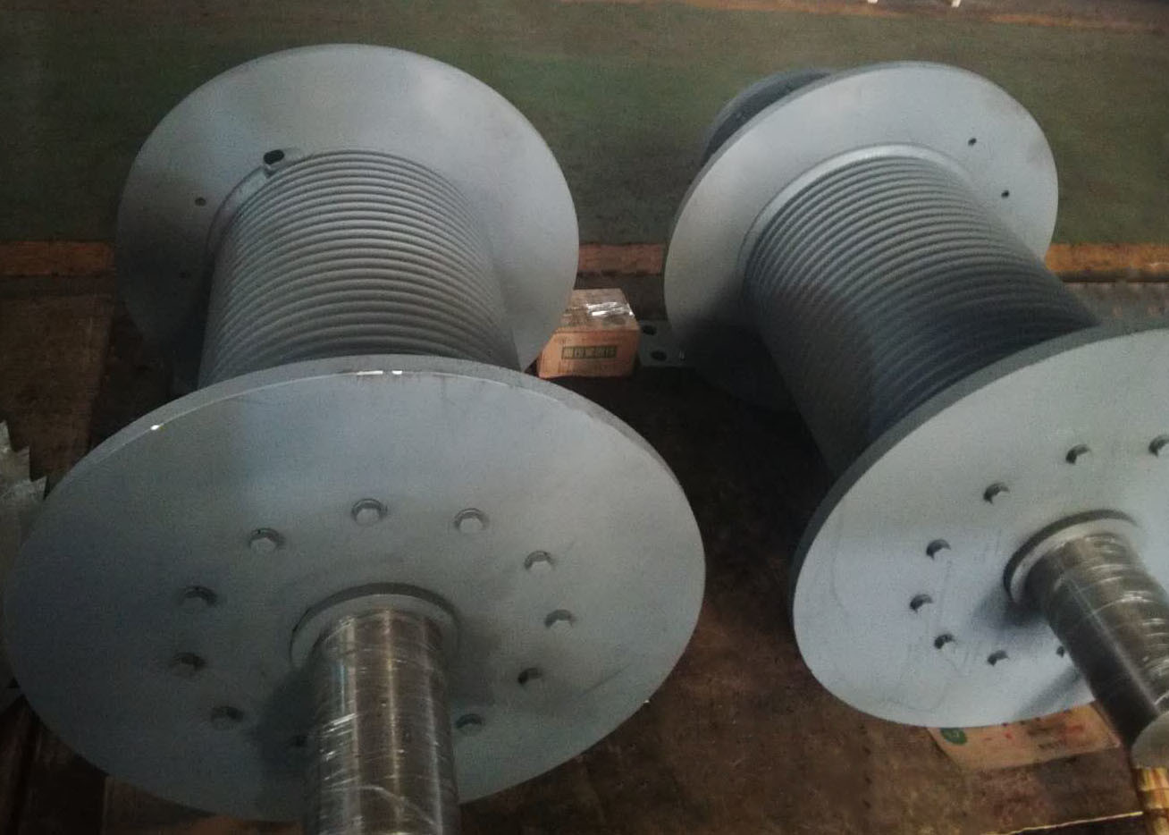 Helical Spiral Grooved Drum Orange Winch Drum SS304 Material GJB Standard