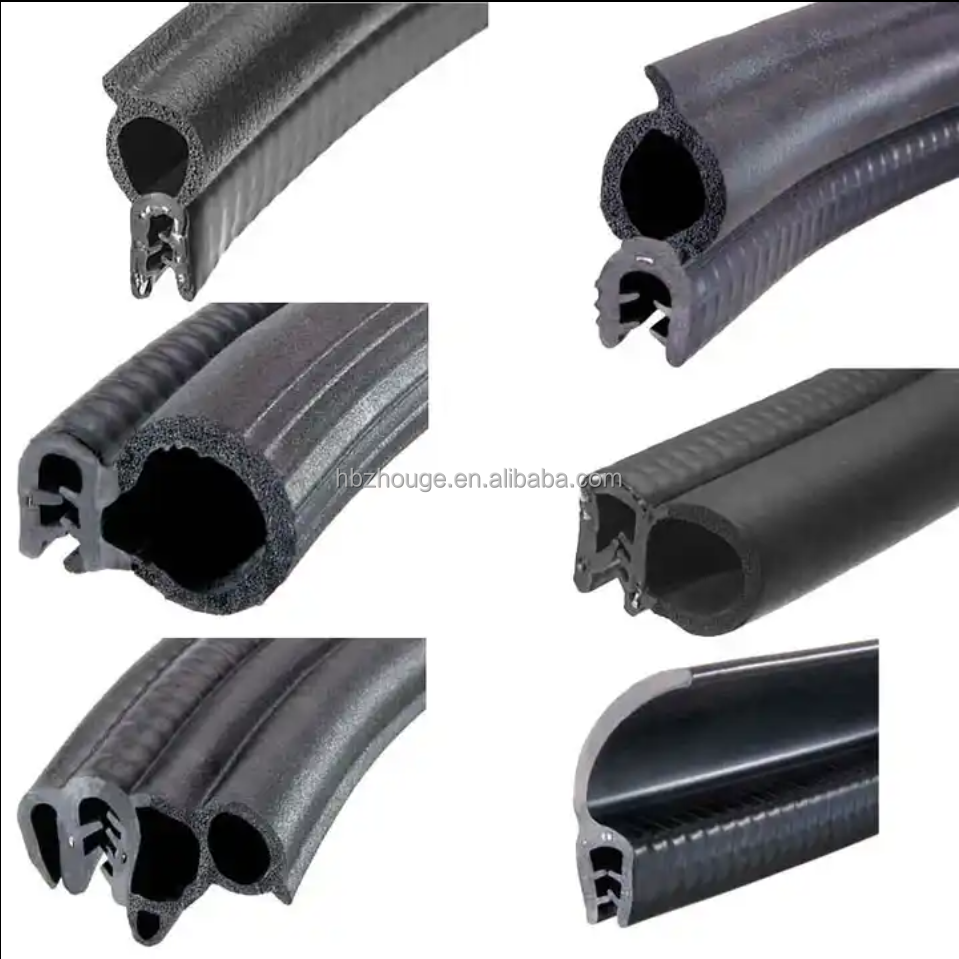 65±5 Hardness Rubber Profile for Car Window ISO9001 2015 Certified and Customizable