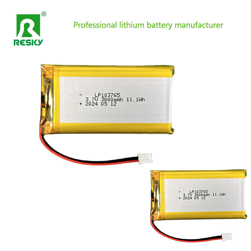 Rechargeable Li Polymer Cell 103765 3.7V 3000mAh 11.1wh For Digital Camera