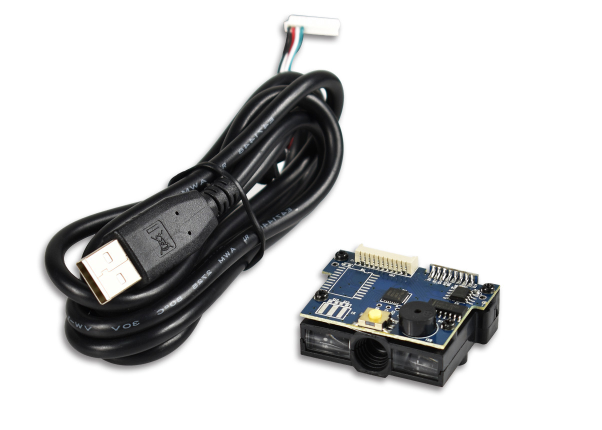 Auto Code Reader Industrial 1D Barcode Scanner USB Port For POS Systems