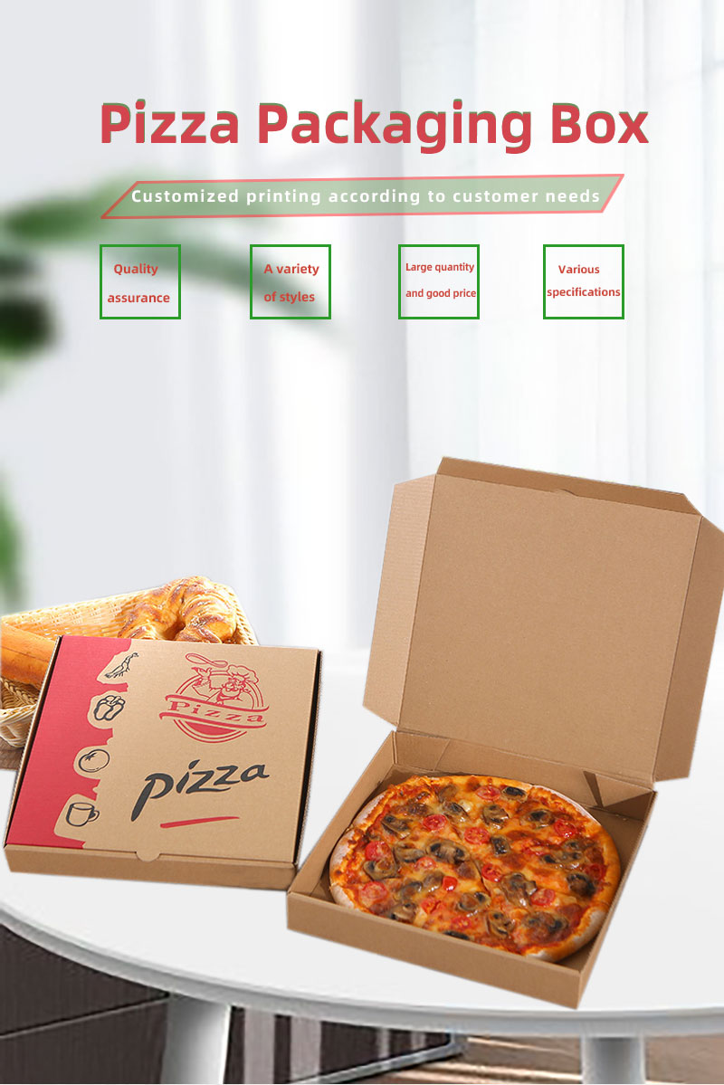 ODM Reusable Empty 18x18 Pizza Box Corrugated Paper Silkscreen print