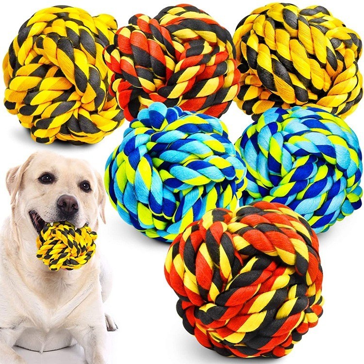 Colourful Cotton Pull Rope For Large Dog Toys