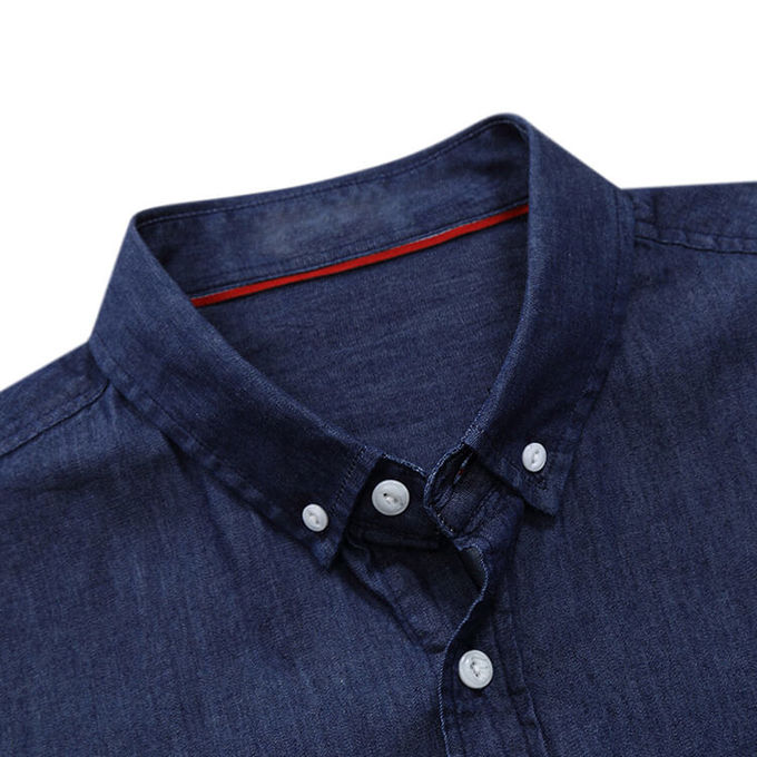 Flannel Custom Business Shirts Uniform Regular Fit Cotton Lining Fashionable