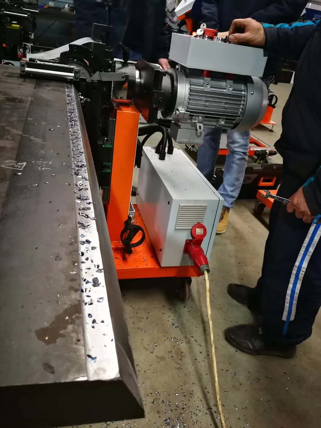 6400w Automatic Plate Edge Milling Machine 1500r/Min With 80mm Clamp