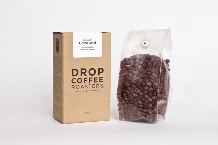 Samll Cardboard Paper Packing Box Custom Folding Design For Coffee Or Tea With Logo