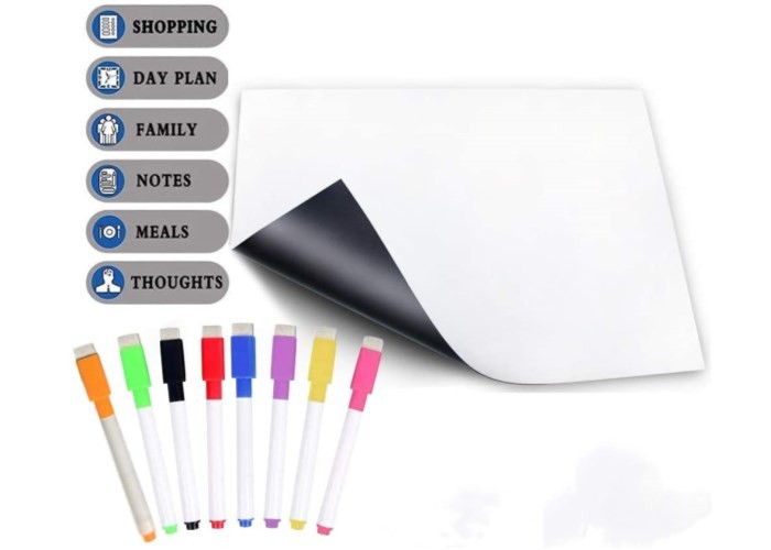 Refrigerator Magnet 4 X 5.5'' Magnetic Dry Erase Board Mini Magnetic Whiteboard Retail Packaging Solutions