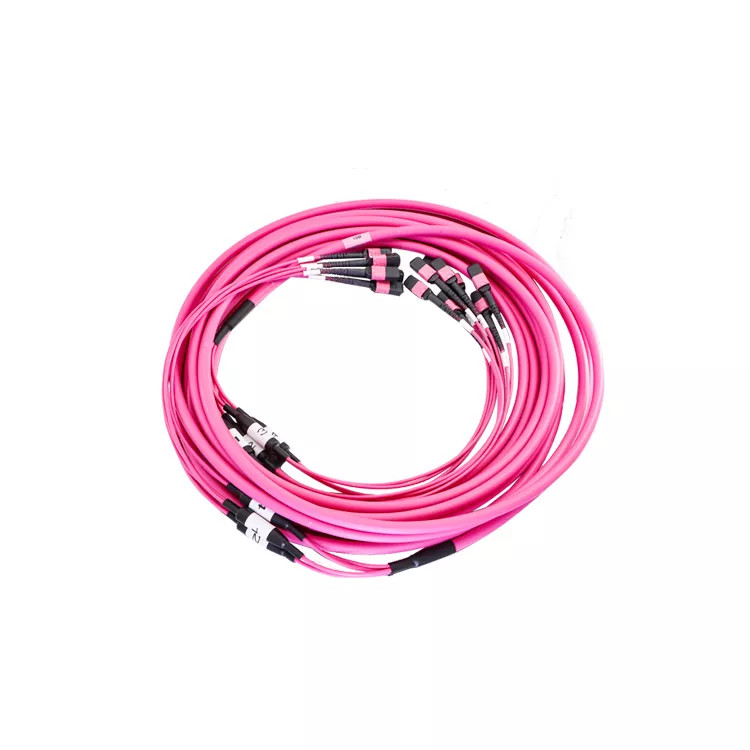 96 Core Om4 Mpo To Mpo Trunk Cable Patch Cord Female Type B Multimode