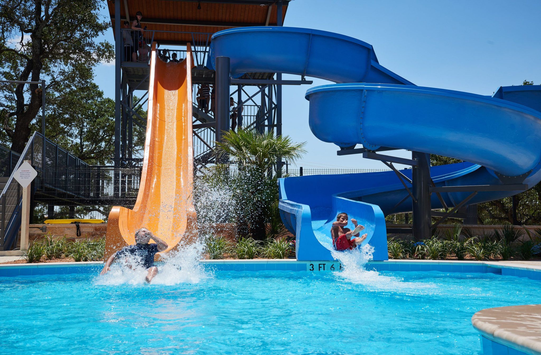 1 Person Fiberglass Water Slides 5 meters Height