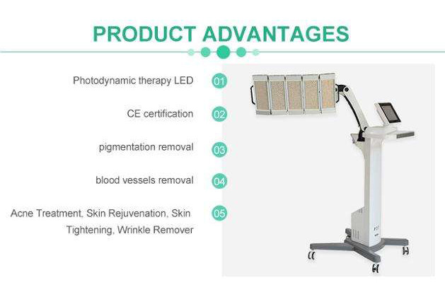Multiple LED Phototherapy Machine 415nm 535nm Facial PDT