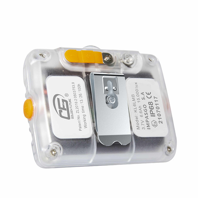KL6LMB Rechargeable Mining Cordless Cap Lamp with OLED Display Waterproof IP68