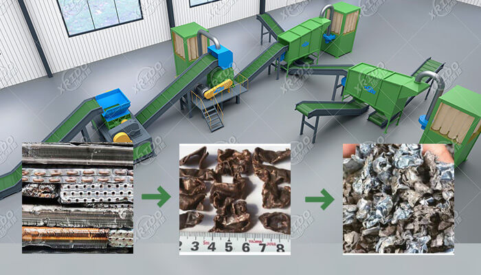 Refrigerator Waste Motor Metal Shredder Double Shaft Scrap Crusher Machine