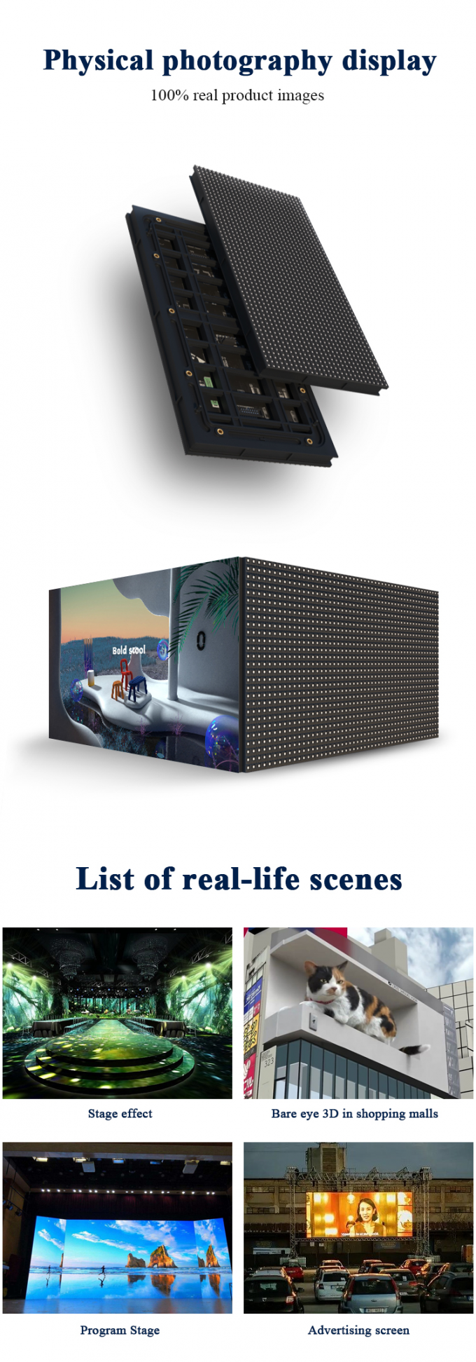 High Brightness Rental LED Display Full Color Waterproof Stage Backdrop LED Screen Wall 0