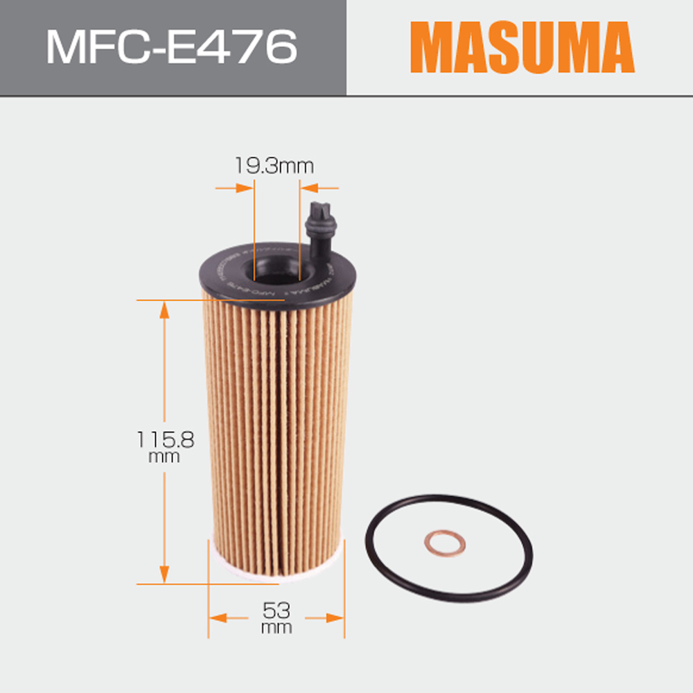 Car Engine Oil Filter 04152-WA010 11428507683 for BMW 3-SERIES E90 by MFC-E476 MASUMA