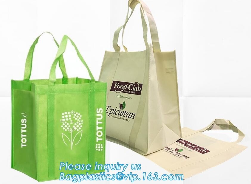 non-woven promotional shopping bag ultrasonic non woven bag, Custom printed tote non woven bag shopping shoulder bag pri